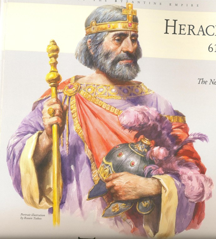 Heraclius by Rossen Toshev (from 'Rulers of the Byzantine Empire' published by KIBEA)